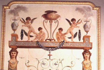 (detail) Pompeian Music Room Wall by Vincenzo Valdre